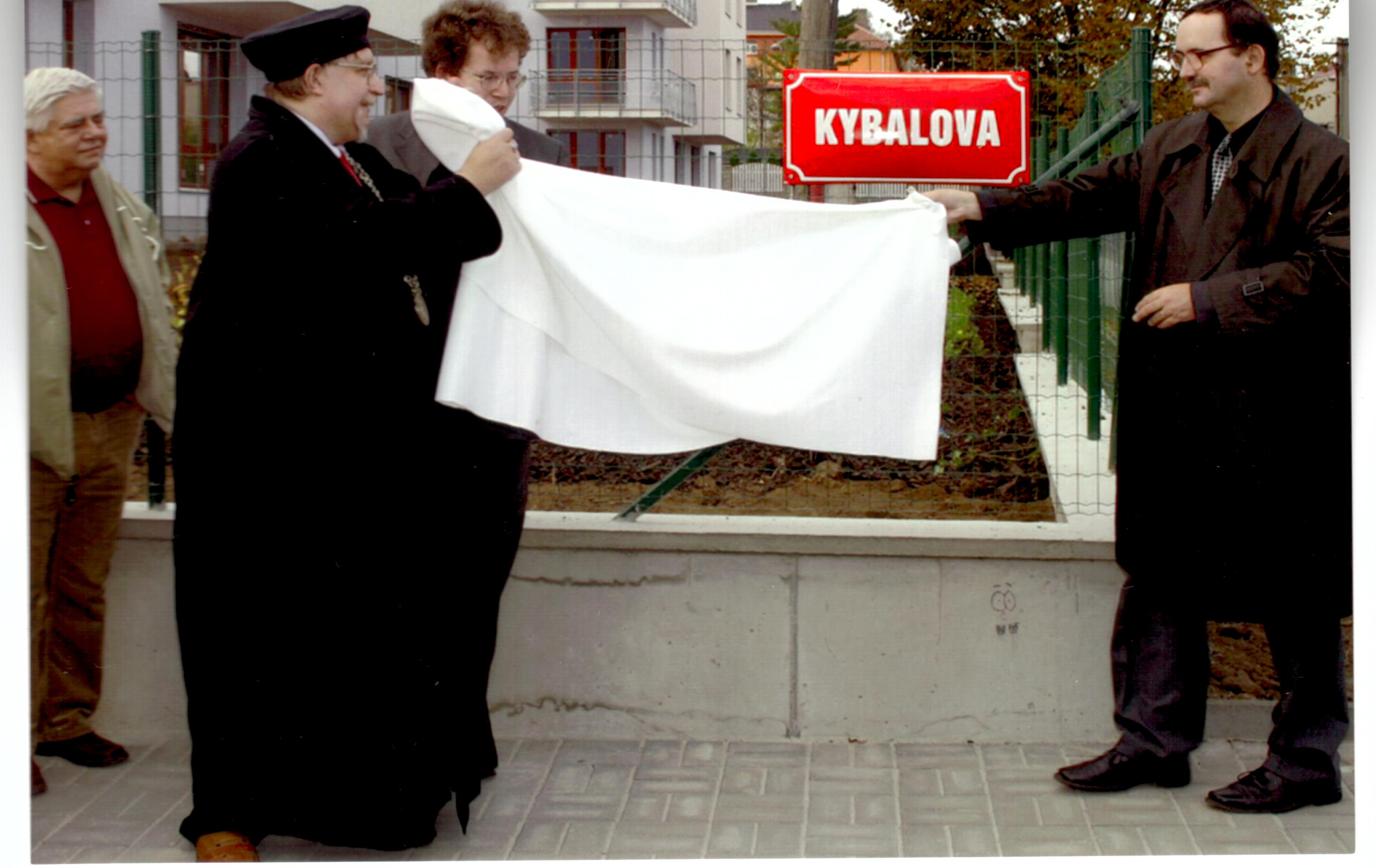 Pojmenování Kybalovy ulice ve Slaném 15. říjen 2008